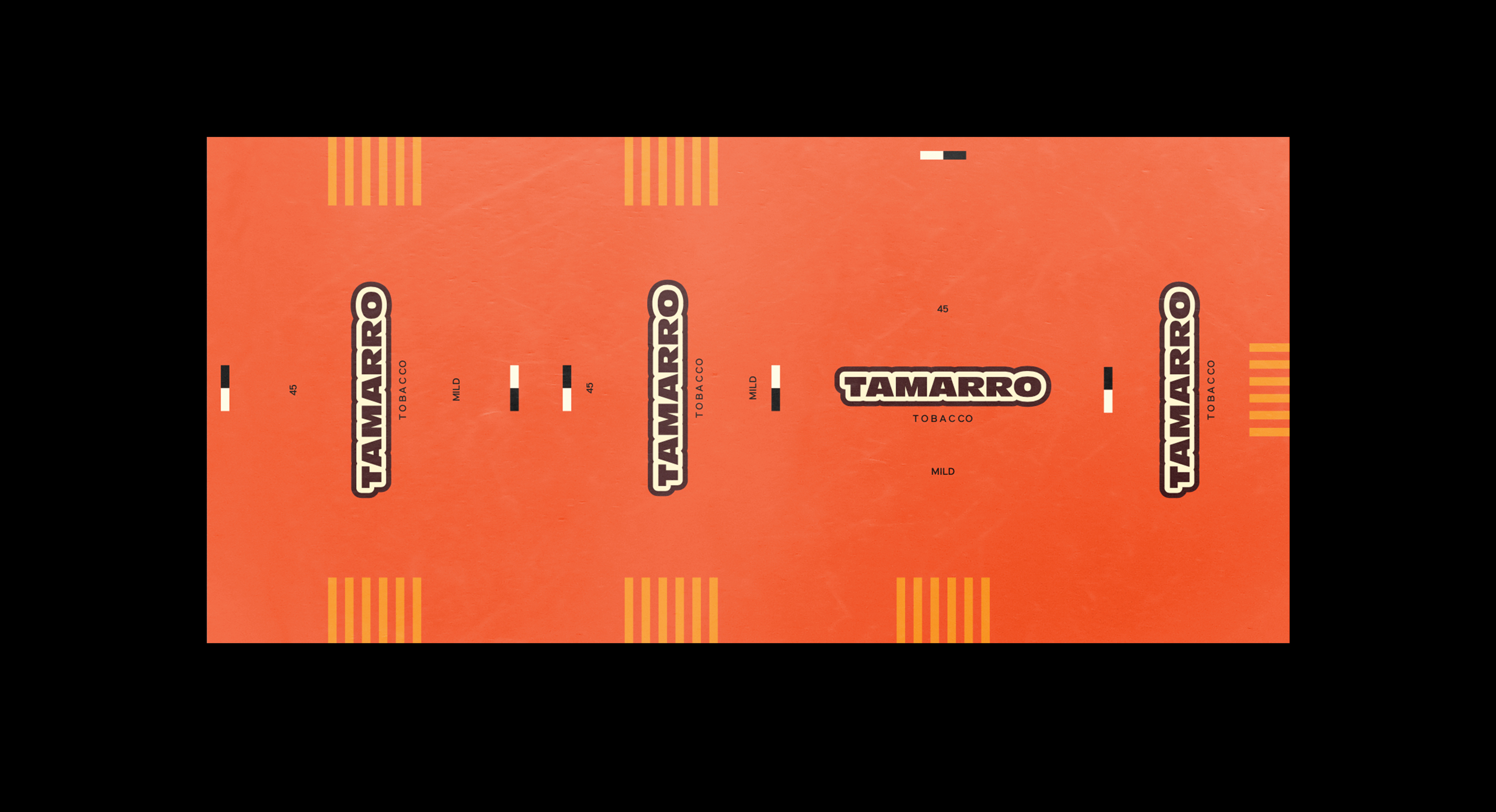 orange coloured rolling tobacco packaging named 'tamarro'